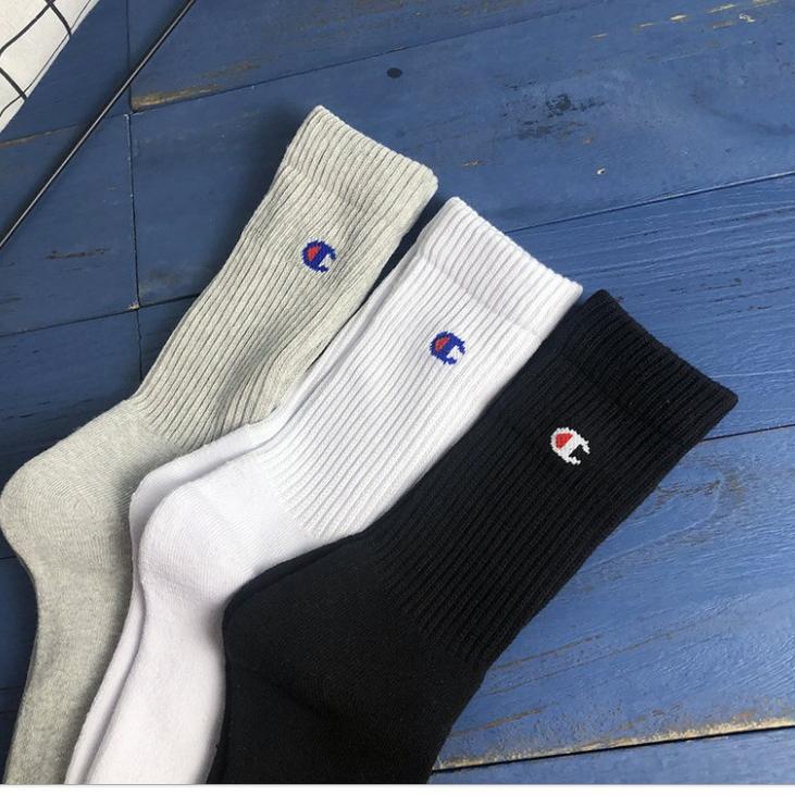 Hot Diskon CP005 Kaos Kaki Panjang Champion Original Socks Olahraga