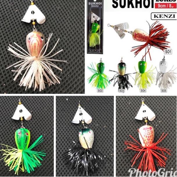 R77 Umpan pancing casting lures Jump Frog Kenzi Sukhoi / Kenzi Seiko / Kenzi Hero HOT ご