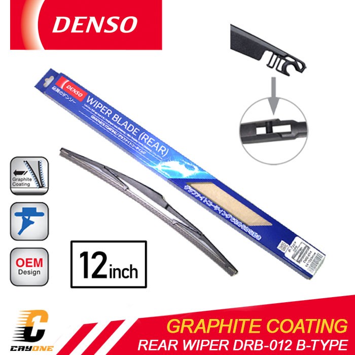 Jual DENSO Rear Wiper Blade (Wiper Belakang) DRB012 BType 305mm 12