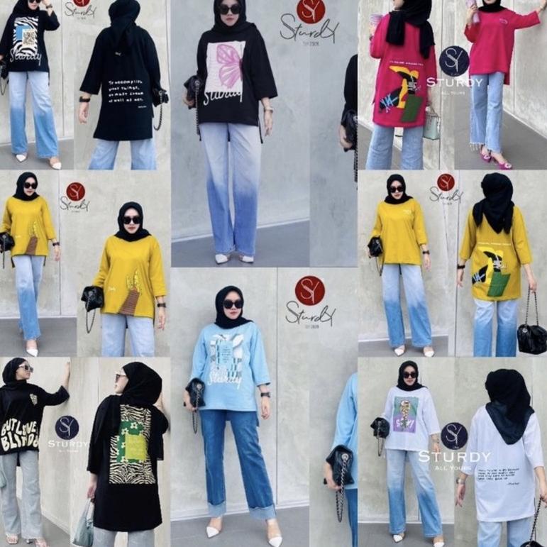 HARGA TERMURAAH Atasan kaos oversize By Sturdy original bahan adem