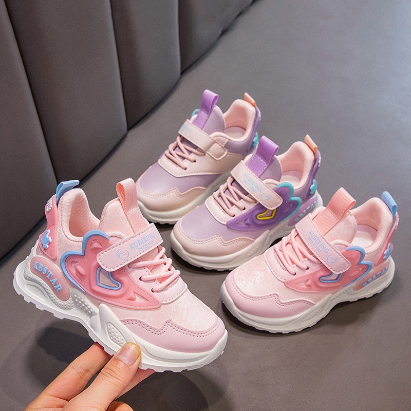GROSIRTAS LV0221 Sepatu Sneakers Anak Fashion Import Motif Love KBStar/Sport Kids Shoes Size 26-35