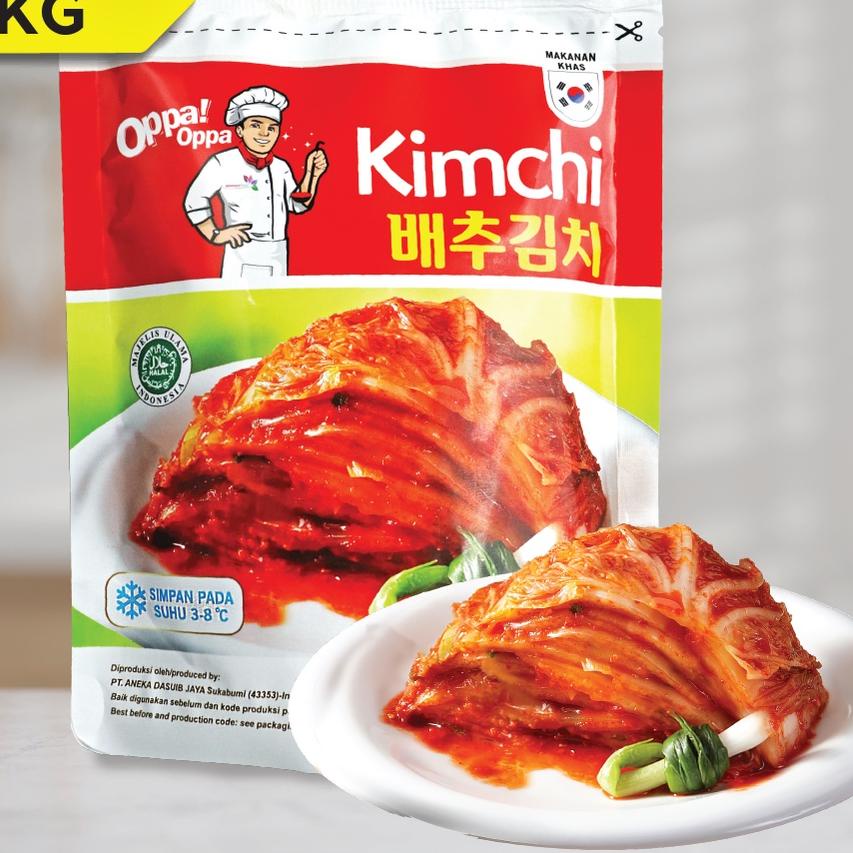 

♖ KIMCHI Sawi Fresh / Kimchi Halal / Kimchi Korea 1KG - Makanan Korea ♀