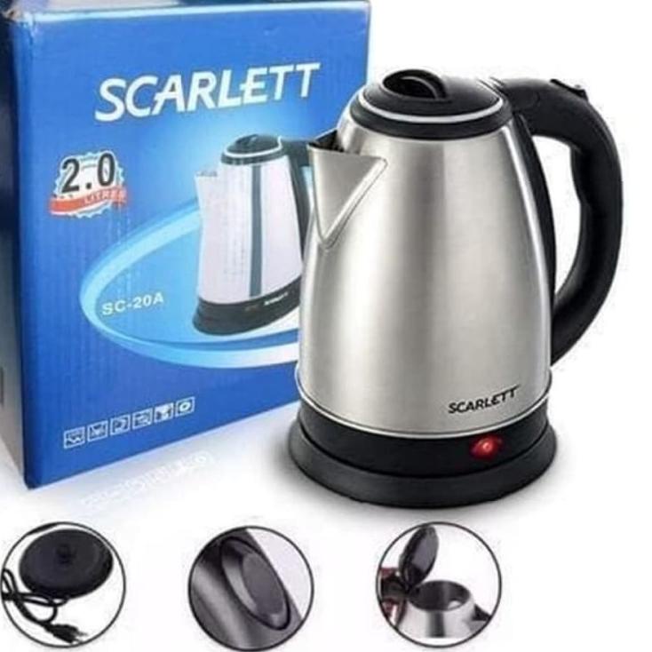 ℗ COD TEKO LISTRIK SCARLETT 2 LITER HIGH QUALITY/TEKO PEMANAS AIR/TEKO LISTRIK MURAH/ALAT PEMANAS AI