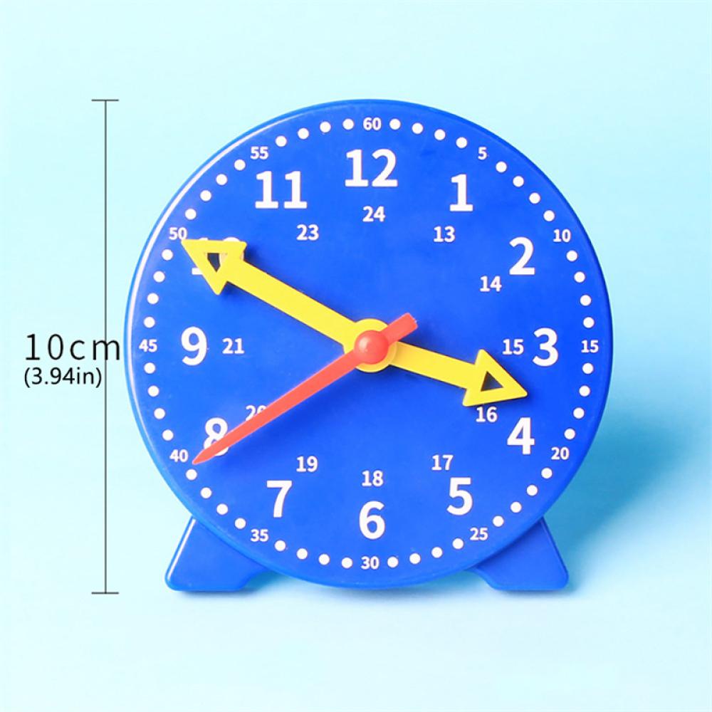 TIMEKEY Children Montessori Clock Early Educational Toys Hour Minute Second Time Learning Cognition Colorful Clocks Toy Teaching Aids G1W5