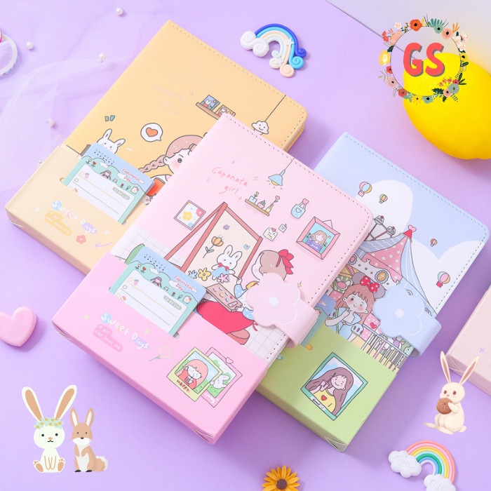 

Terlaris Notebook Diary / Agenda Planner Jurnal Buku Tulis Pu Magnet Caponata