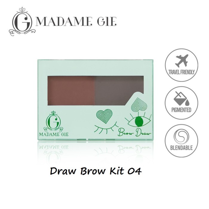 Eyebrow-Powder- Madame Gie Brow Draw Eyebrow Kit -Powder-Eyebrow