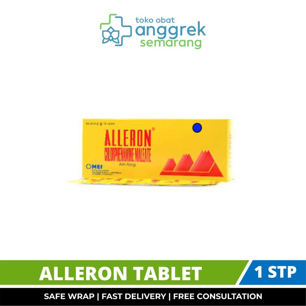 ALLERON TABLET/OBAT ALERGI/OBAT GATAL