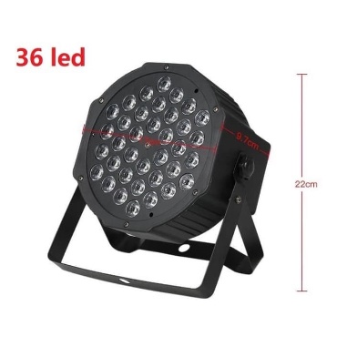 Par Light 36 Sensor Suara LED RGB Mini Flat Stage /Lampu Panggung /Led Mini Par 36w