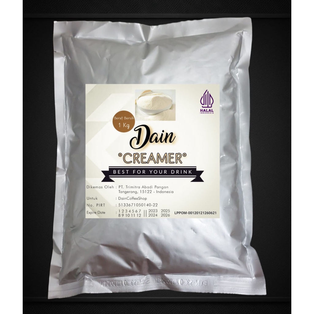 Dain Creamer Nabati Bubuk Krimer Premium 1KG Cocok Untuk Es Kopi | Bukan Max Creamer