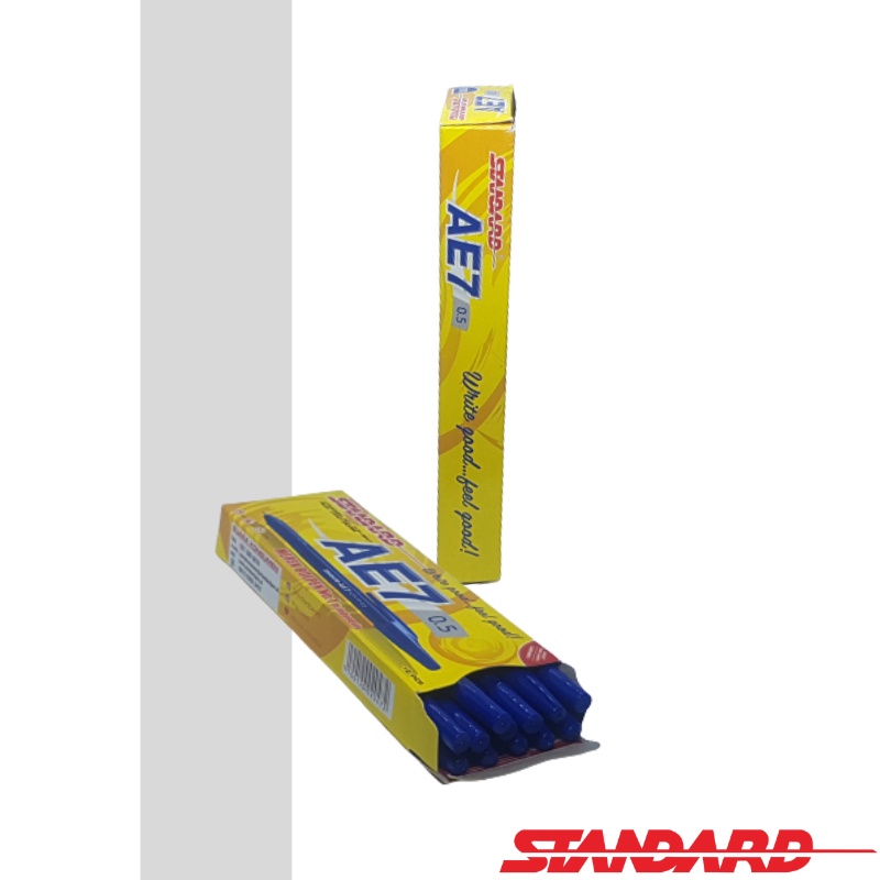 

Pulpen STANDARD - BIRU Bolpen Ball Point AE7 0.5mm Pen (12 pcs)