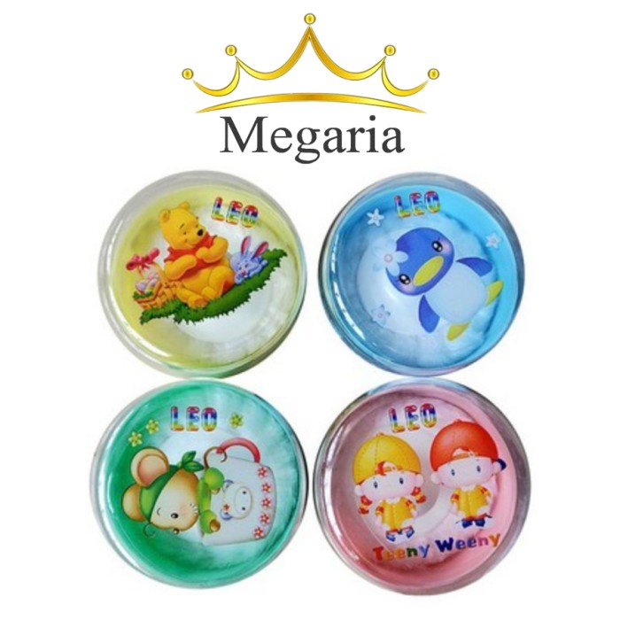 Leo Powder Case / Tempat Bedak Bayi Dengan Puff