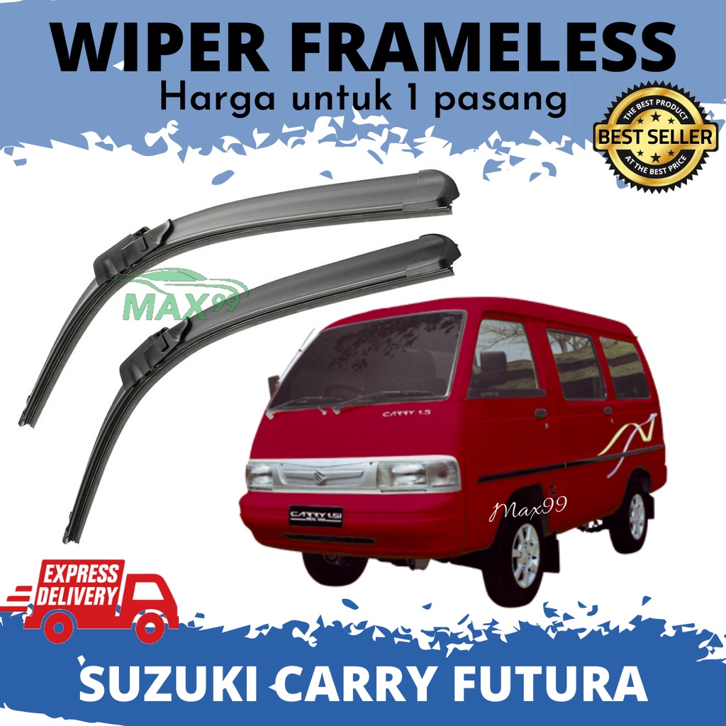 Wiper Carry Futura Frameless - Wiper Mobil Carry Futura Pisang - Max99