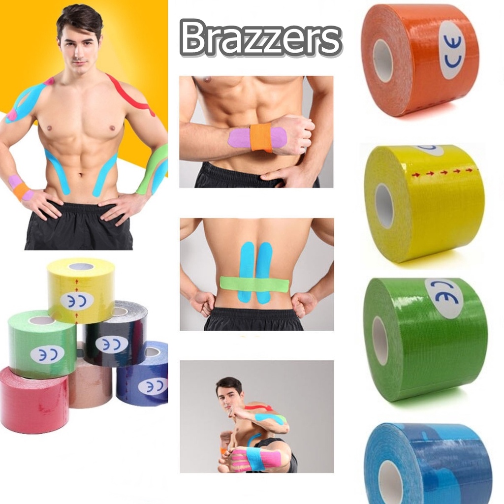 Kinesio Tape Tapping Kinesiology Sport Plester Perban Gulung Perekat Medis Untuk Jari Tangan Patah T