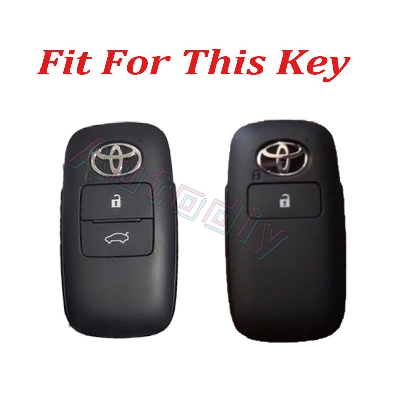 Case Kunci Mobil Toyota Veloz 2022 Veloz 2021raize Avanza 2022 Yaris Ativ 2022 2023 New Yaris Ativ Sports ABS Carbon Fiber Car Key Case Cover