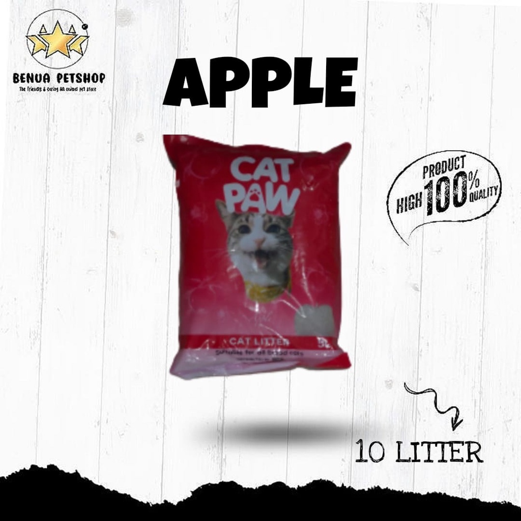 PASIR KUCING CAT PAW CAT LITTER ALL VARIAN 10 LITER - EKSPEDISI