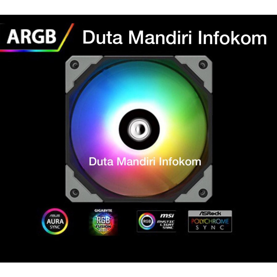 ID Cooling NO-12015 XT Slim ARGB 120mm Cooling Fan PWM Gaming Fan Case