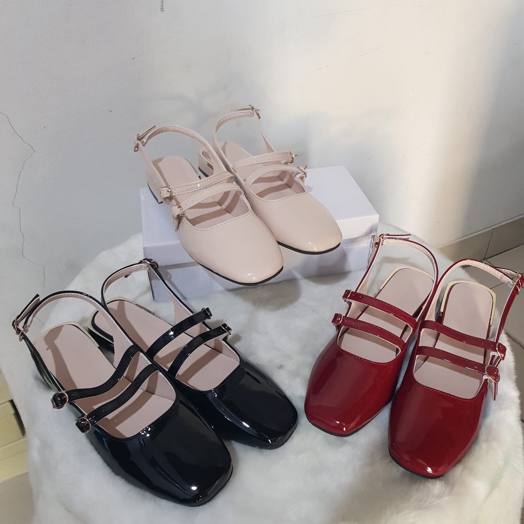 COD BAYAR DITEMPAT!!! 10077 Sandal Wanita Tali Belakang