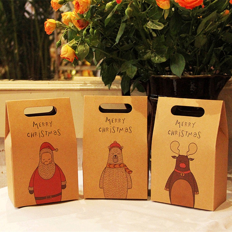 Hot Sale/1Pcs Kantong Kraft Paper Merry Christmas Pesta, Cookies Candy Tas Kekinian/Wedding Bag Mewah