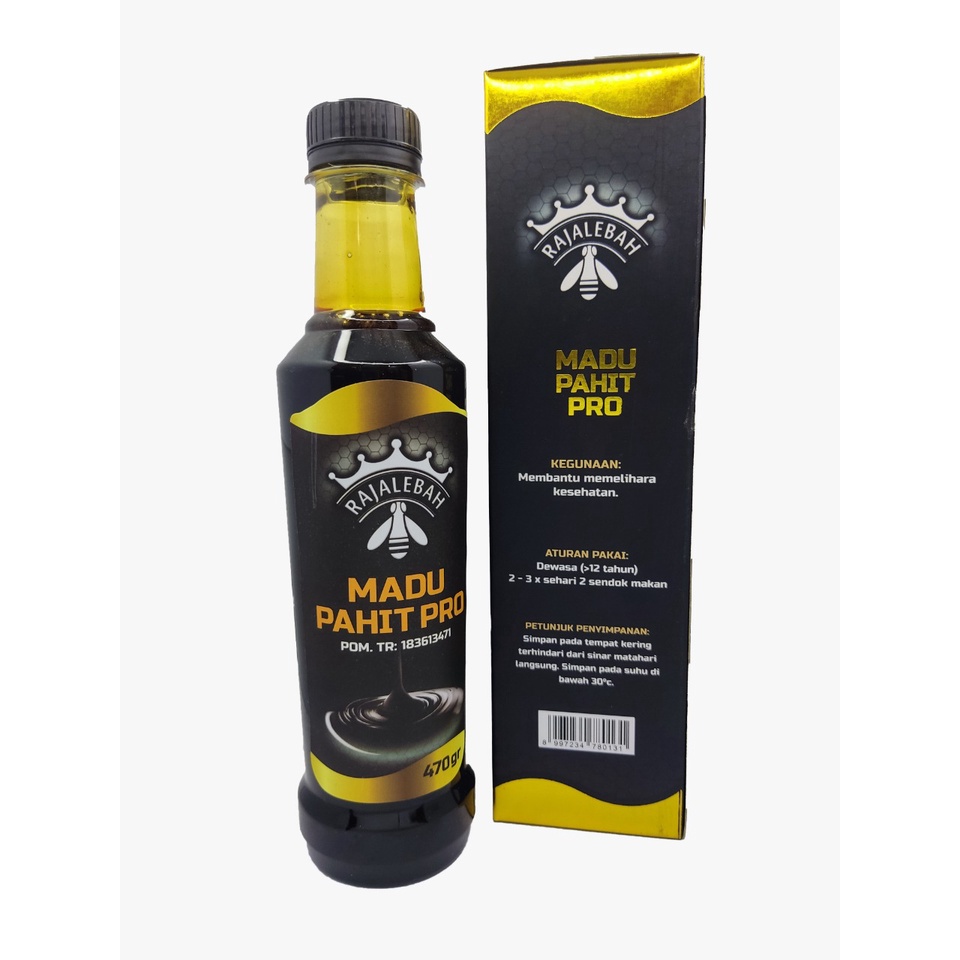 

Madu Hitam Pahit Pro Raja Lebah plus Propolis POM BPOM Asli Original