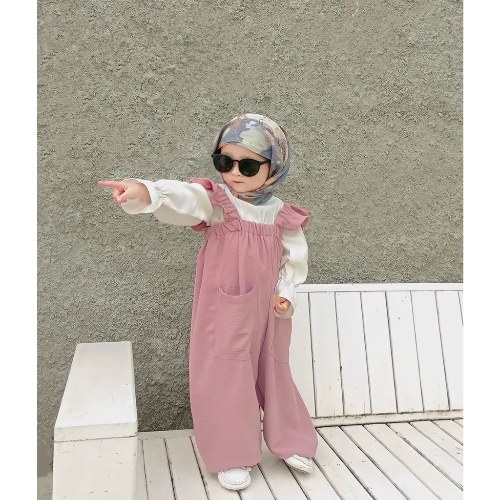 Jumpsuit Anak Crinkle / Jumpsuit Jumper Overal Anak Premium