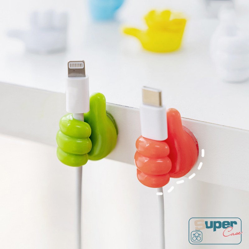 Kreatif 3D Jempol Kunci Gantungan Hook Hoom Perekat Diri Dekorasi Dinding HookOffice Tanggal Garis Kabel Klip Kawat Meja Organizer