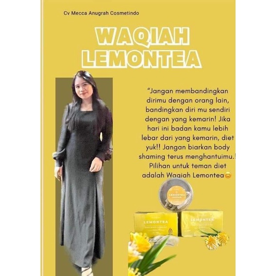 WAQIAH LEMONTEA cocok untuk perut buncit dan susah bab