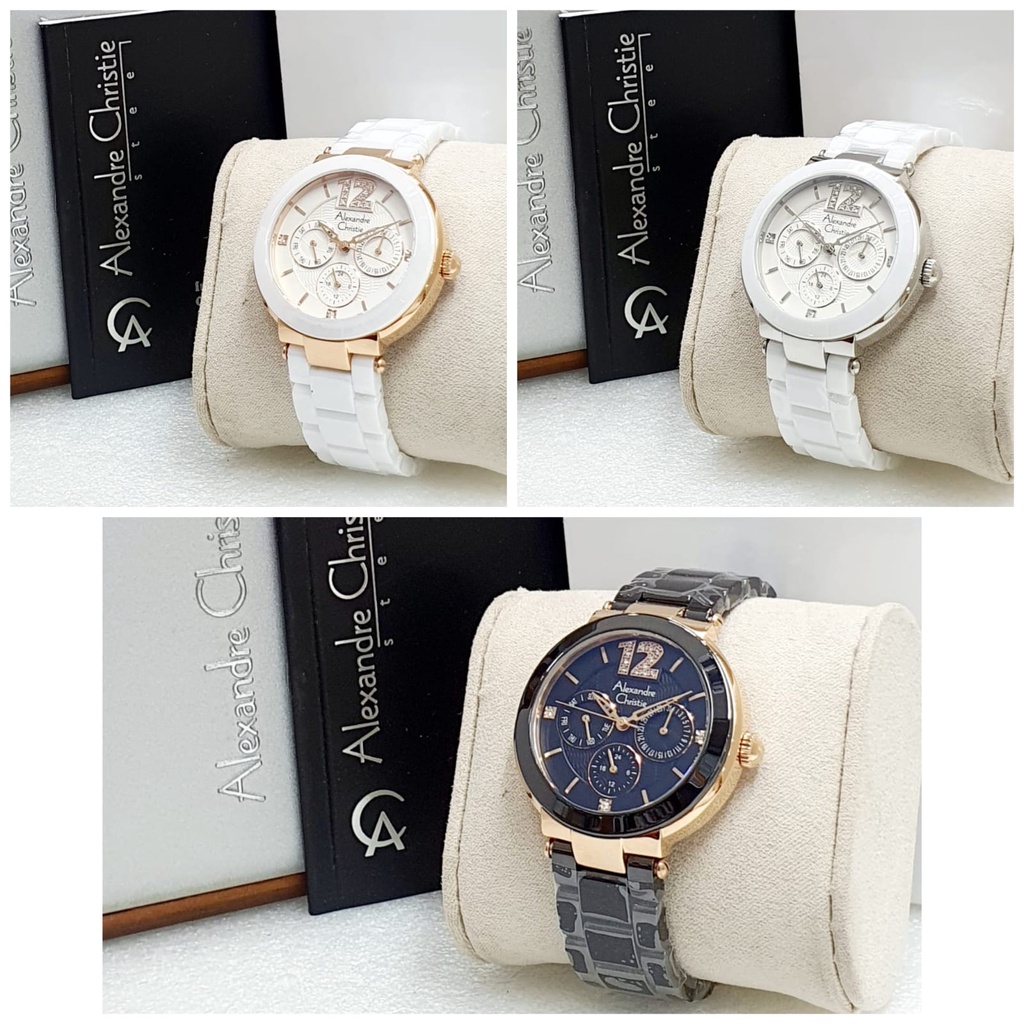 ALEXANDRE CHRISTIE AC2359 CERAMIC WANITA GARANSI RESMI 1 TAHUN