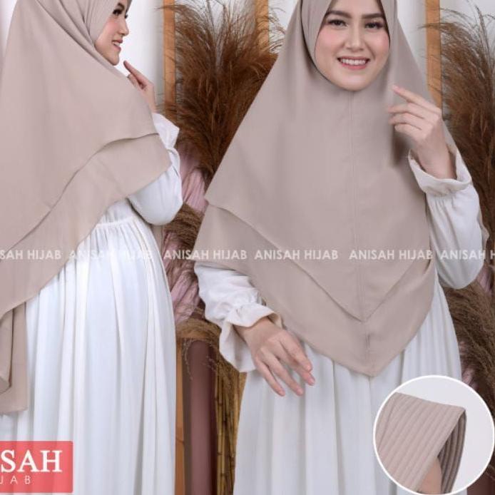 ➬ KHIMAR CERUTY BABY DOLL DUA LAYER POLOS { SIZE L} ASLI REAL PIC BY AHFI HIJAB ☟