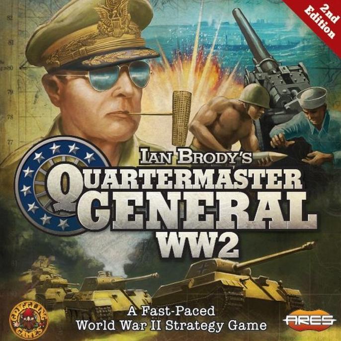 PROMO  QUARTERMASTER GENERAL WW2 BOARD GAME PACKING AMAN