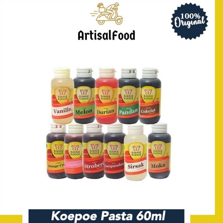 

P98 Koepoe Pasta 60ml Coklat Cocopandan Durian Doger Jeruk Nangka Pandan Talas Vanila Moka Melon Rosen HOT SALE ↗