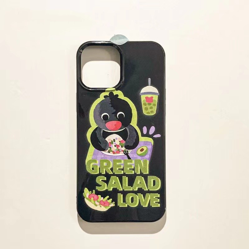 IPHONE Ins Motif Bebek Cocok Untuk Iphone14 14pro 14plus 13 13mini 13pro 13prm iPhone12 7Plus 8Plus Xr XS 13 12mini Pro Max TPU Empat Sudut Casing Ponsel Tahan Guncangan