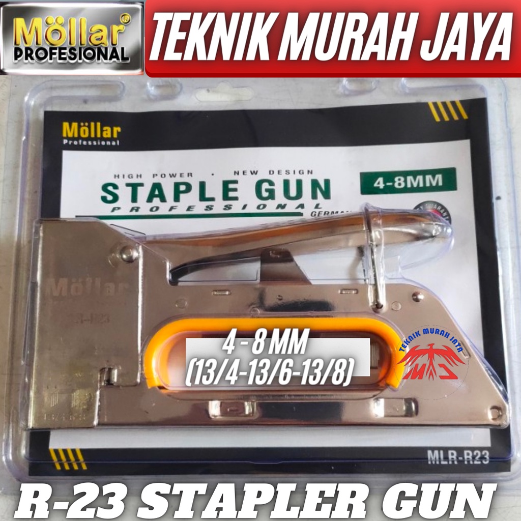 

MOLLAR R23 Alat Staples Tangan R-23 Stapler Gun Tacker Staple Jok
