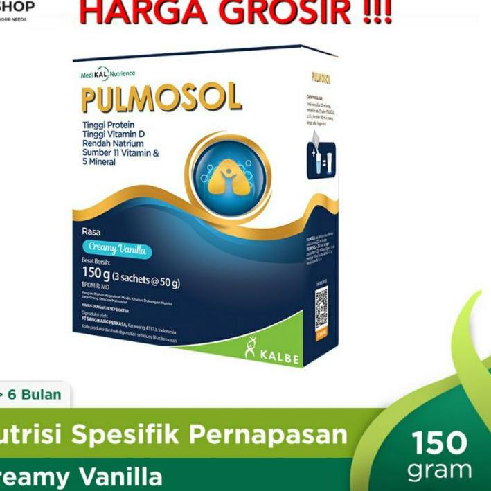 

➮ SUSU PULMOSOL UNTUK PERNAFASAN PARU-PARU 150gr ➹