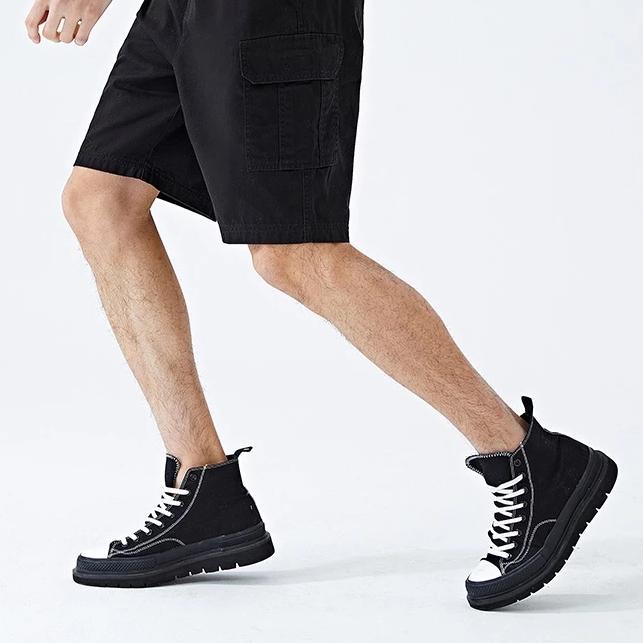 ✼ Celana Pendek Pria Polos Kantong Tutup Samping ○