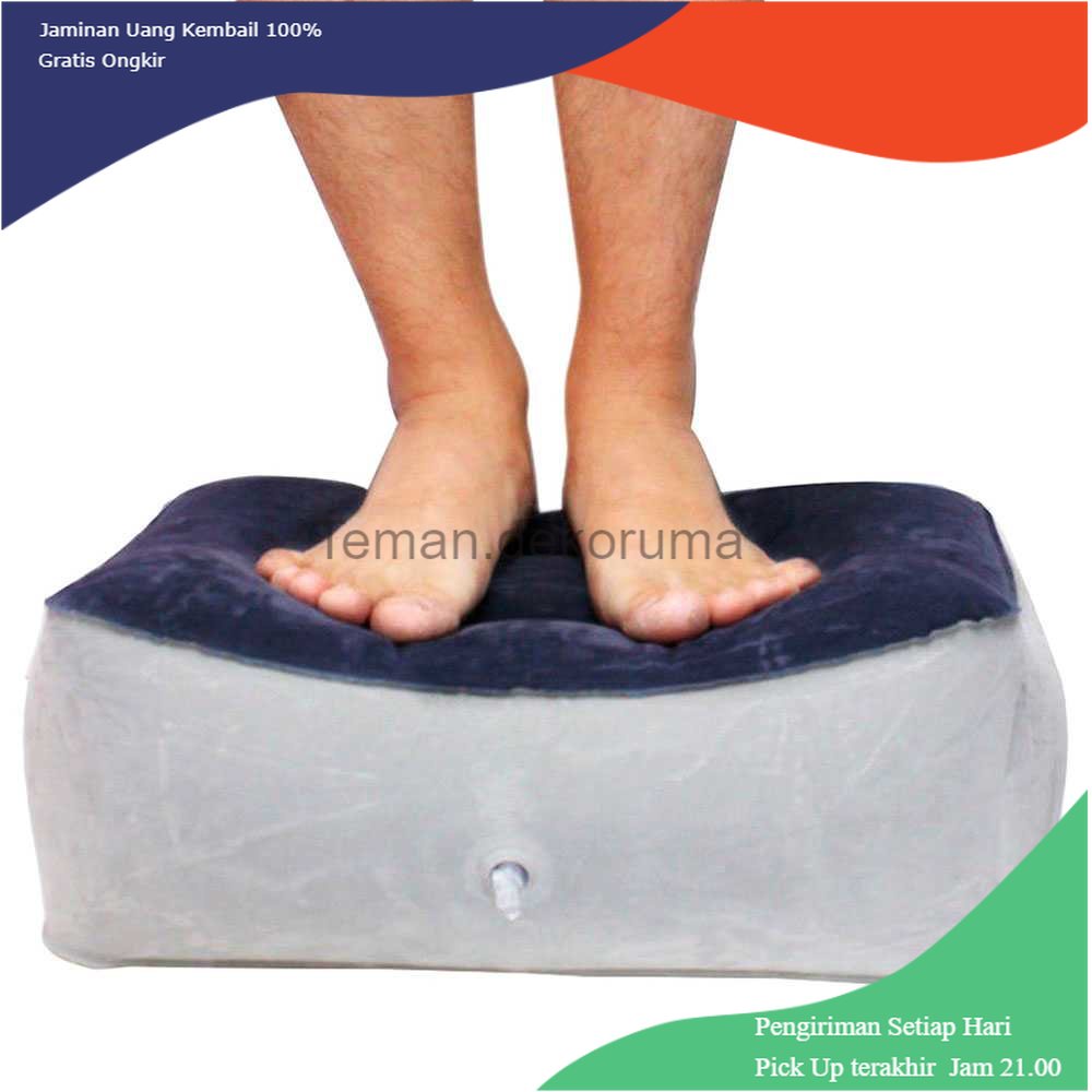 TD - DPR TaffHOME Bantal Angin Kaki PVC Inflatable Relaxing Pillow - JJ06114