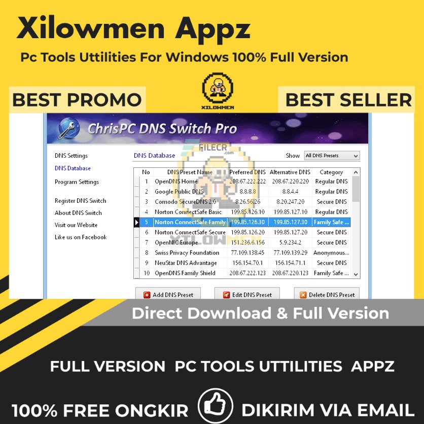[Full Version] ChrisPC DNS Switch Pro PC Tools Software Utilities Lifetime Win OS