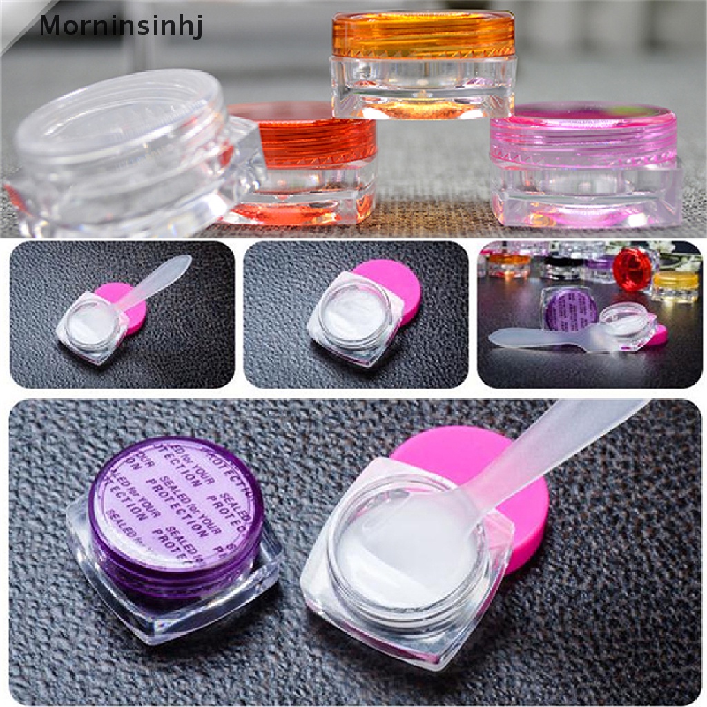 Mornin 3g 5g Kosmetik Kosong Jar Pot Eyeshadow Makeup Krim Wajah Lip Balm Wadah Kotak id