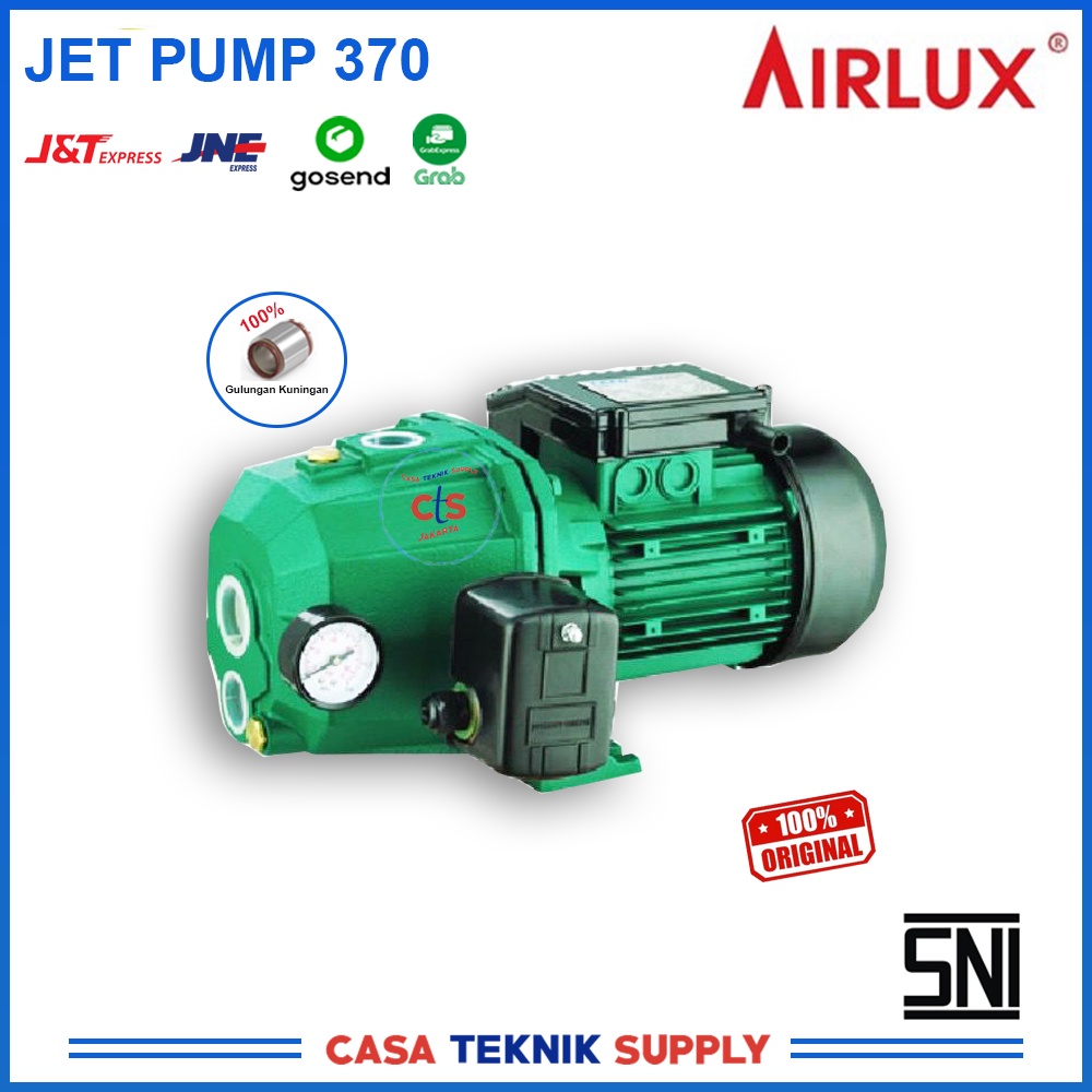 Airlux Mesin Pompa Air Sumur Dalam BD 370 Jet Pump