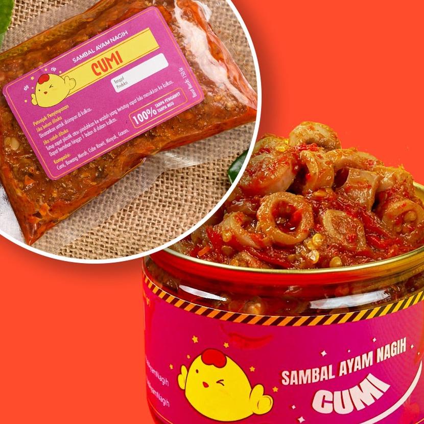 

✹ SAMBAL NAGIH - Sambal Cumi Asin Sachet ◘