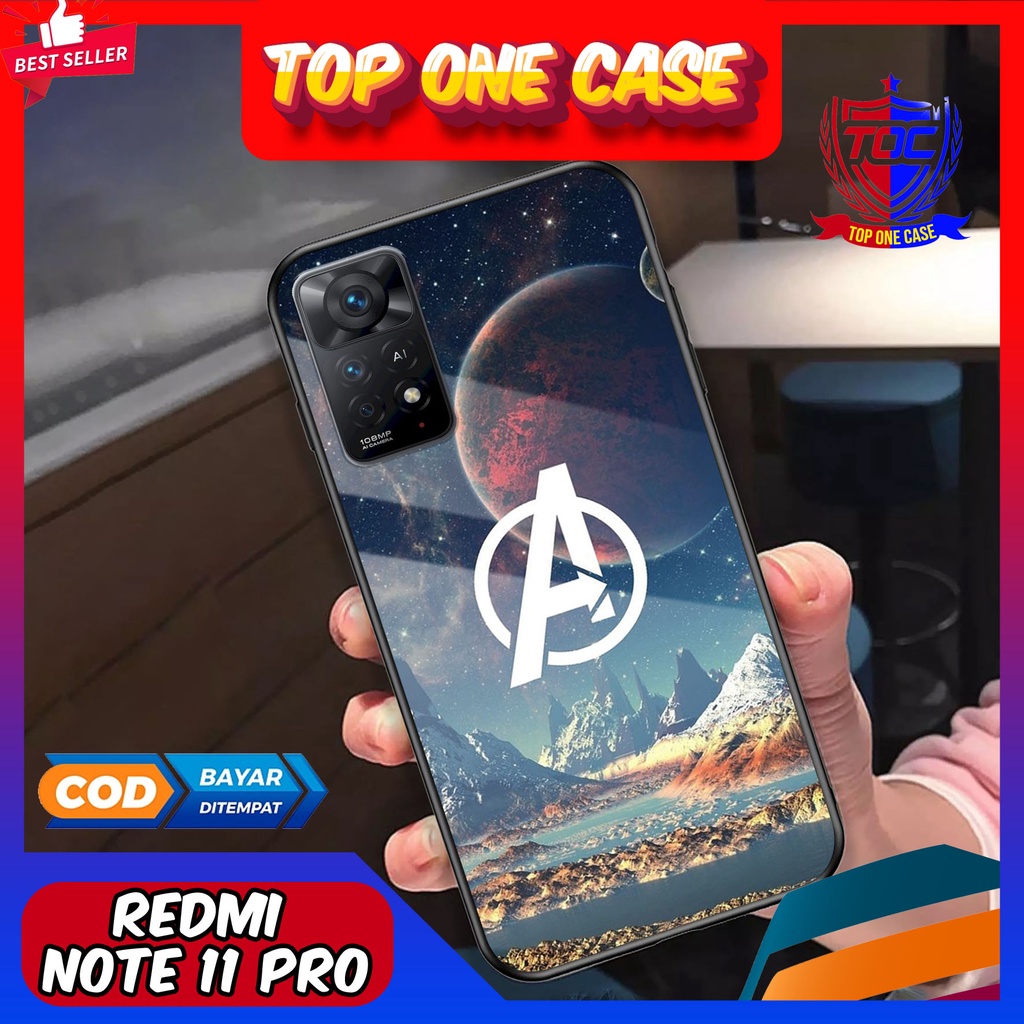 Case XIAOMI REDMI NOTE 11 PRO - Casing REDMI NOTE 11 PRO Terbaru Top One Case [ MOTIF AVG ] Casing H
