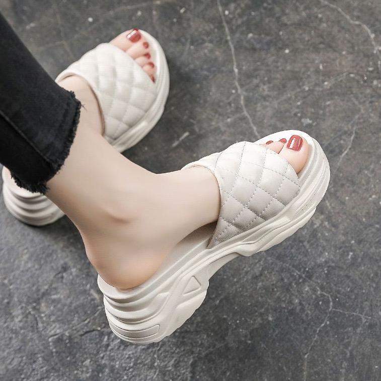 Terbaru NF130 - Sandal Wedges Fashion Wanita Import