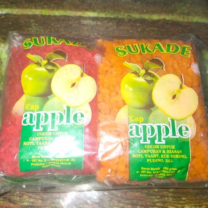 

Sukade Warna Warni Topping Hiasan Kue Cake Bolu Buah 1KG Cap Apple