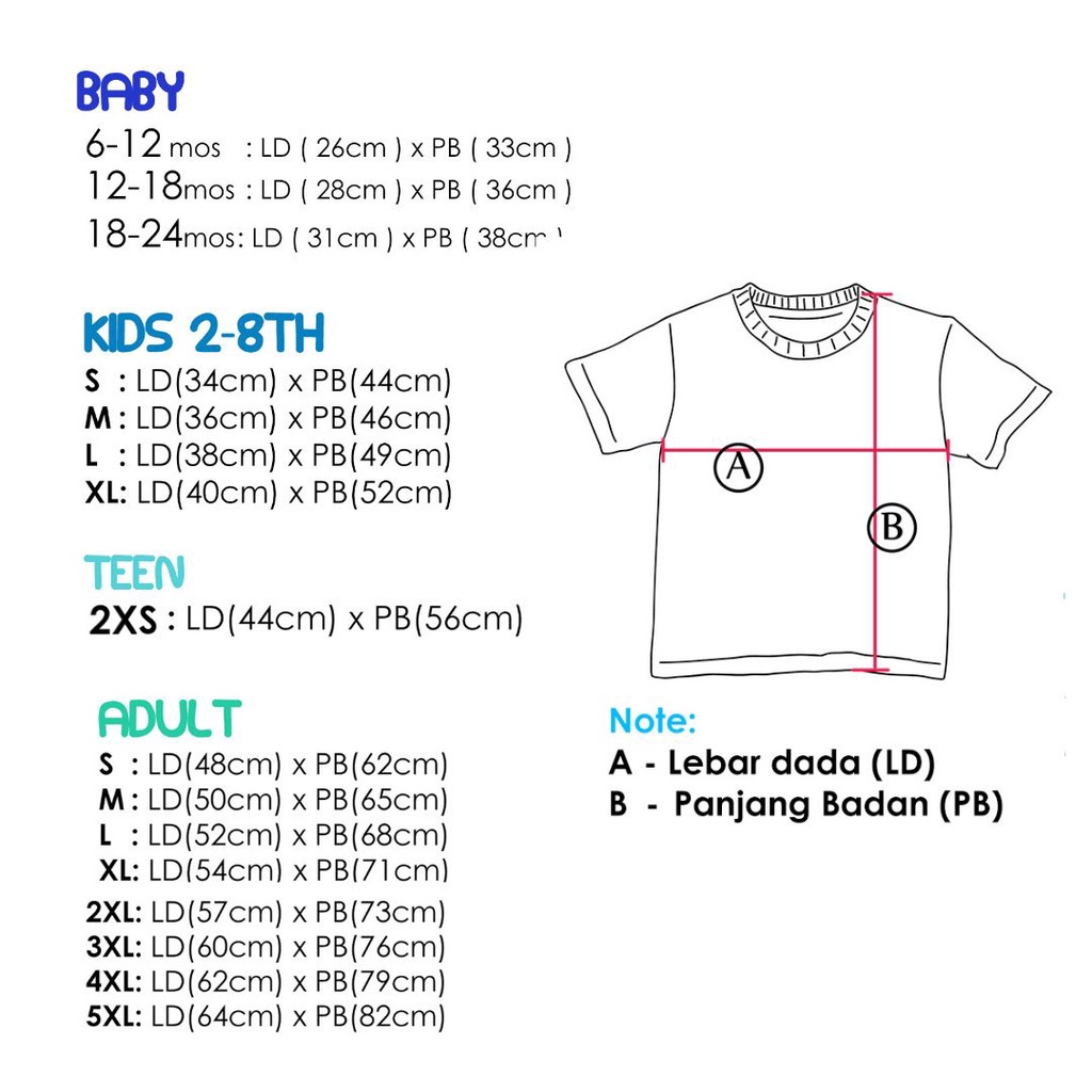 Aitana Baju Kaos Polos Bayi Anak TType Nafwhal Series Bahan Cotton Combed Premium Soft 30S