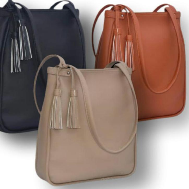 Original Tas Tote Wanita Remaja Vinetta Simpel Terbaru Buat Jalan Kuliah Kerja Besar Model Korea Ter