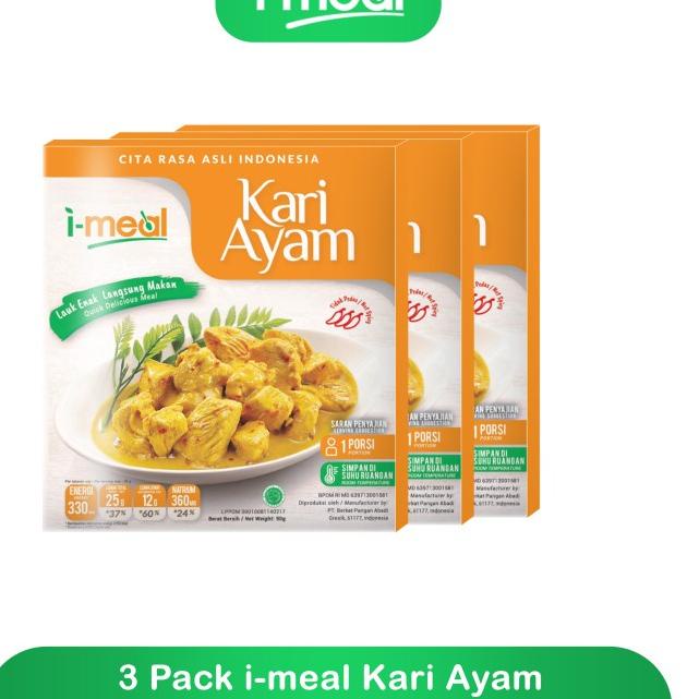 

♬ I-Meal Paket Kari Ayam Isi 3 Siap Saji ❀