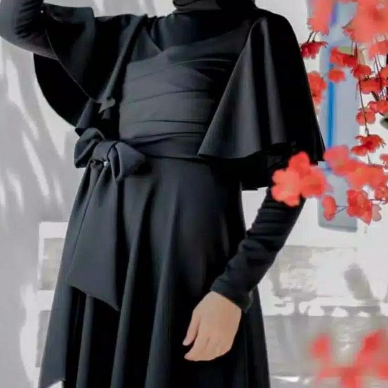 SIAP KIRIM GAMIS Dress 70734 TITANIUM SCUBA Fashion Muslim CLARA RANA MAXI prewed gamis Prewedding d