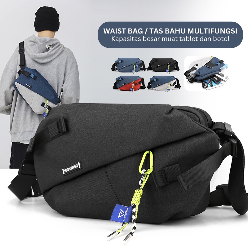 Highland Tas Selempang Pria Tas Pinggang Waistbag Casual Waterproof Slingbag Fashion Keren TS226