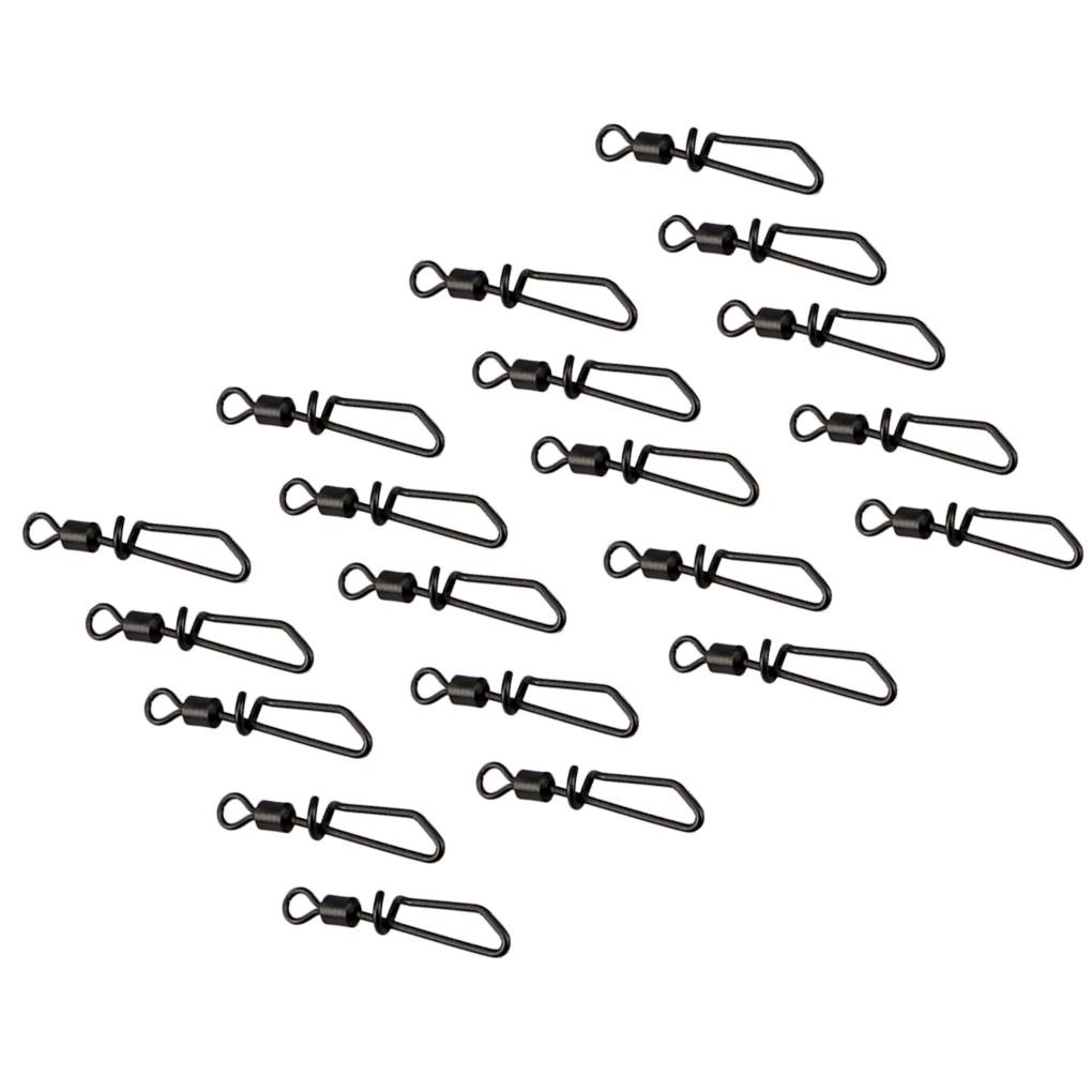 Huit 20 Pcs Memancing Snap Putar Rolling Ikan Konektor Berbentuk 8 Snaps Fishings Terminal Tackle Fishes Putar Aksesori