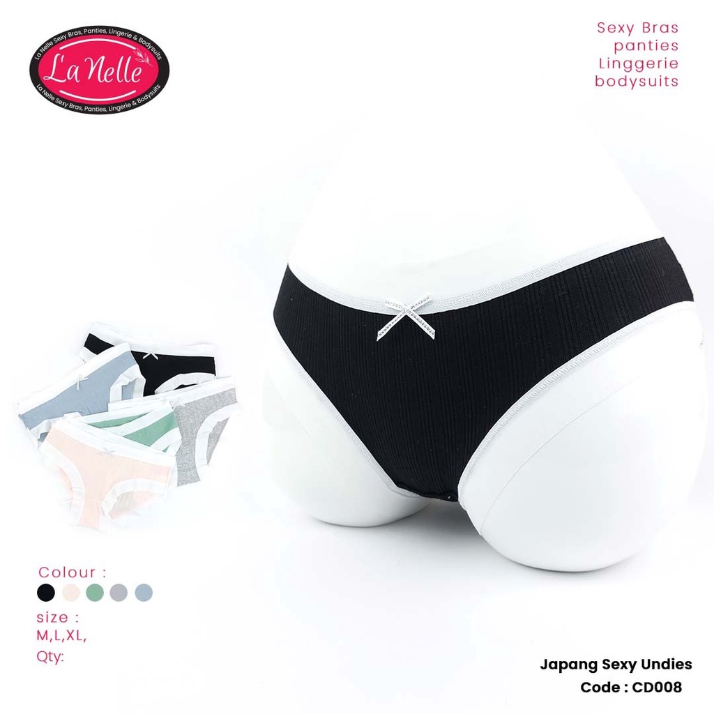 UNDERWEAR  CD08 Celana Dalam Wanita CD Jepang Sexy Imut Fashion Undies Polos High Quality Import Lem
