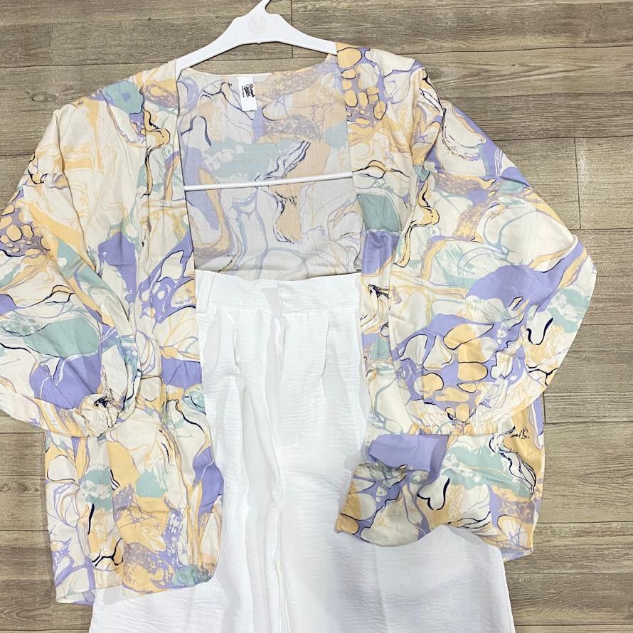 ◊ One Set Outer Kiyowo /Celana Kulot Crinkle ۞